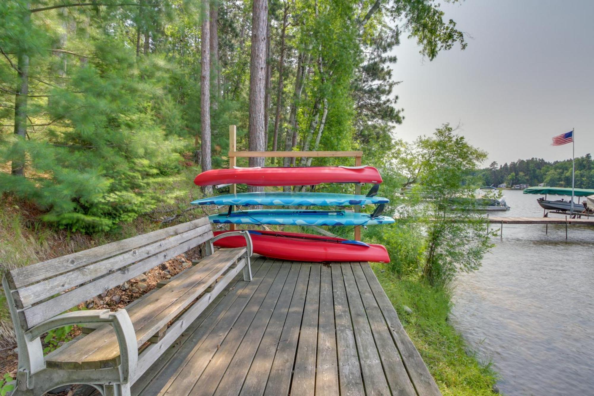 Pequot Lakes Cabin Retreat With Dock And 5 Bikes! Exterior photo